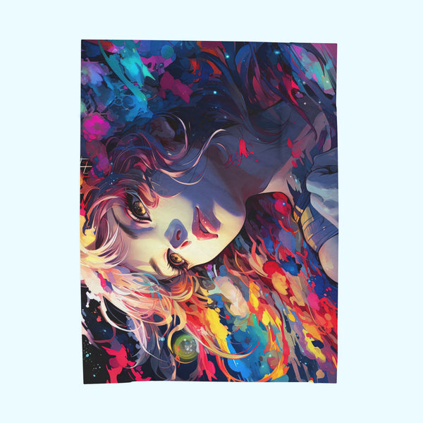 My Echoing Mind - Velveteen Plush Blanket