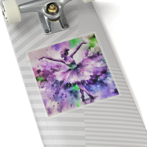 Polychrome Ballet Purple - Vinyl Square Sticker