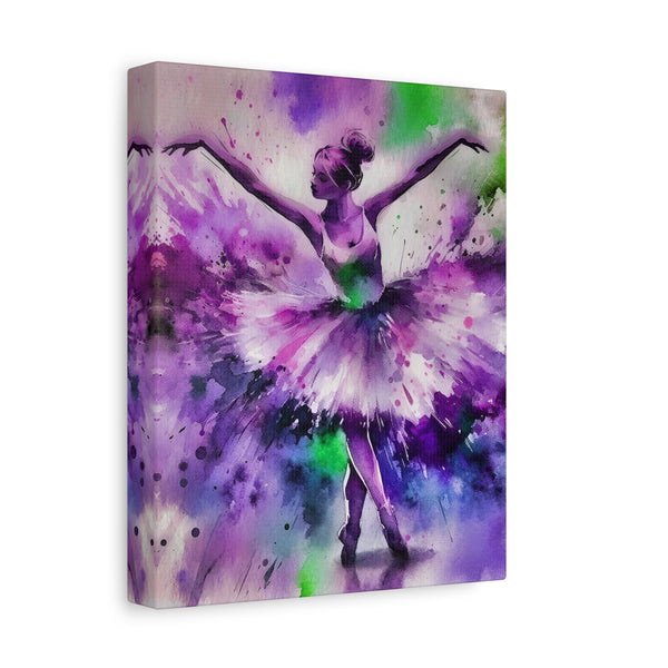 Polychrome Ballet Purple - Canvas Poster