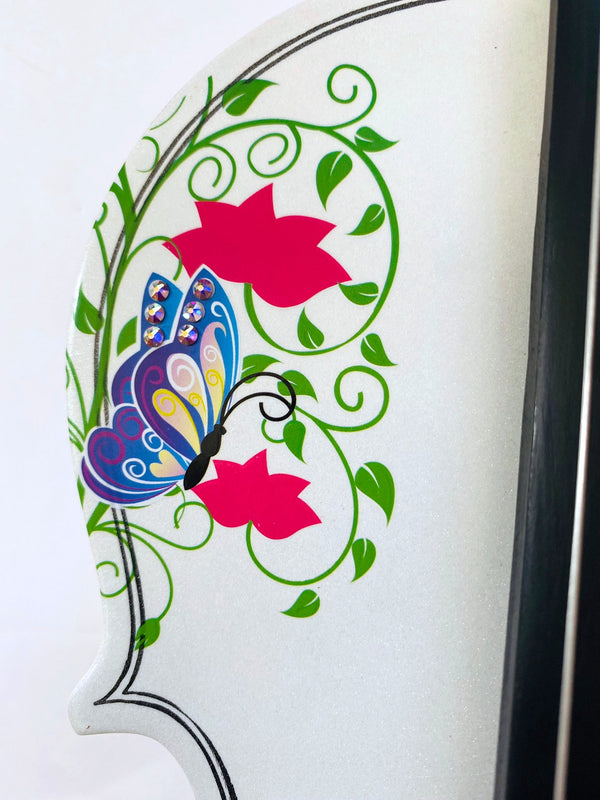 Butterfly BLING White Violin