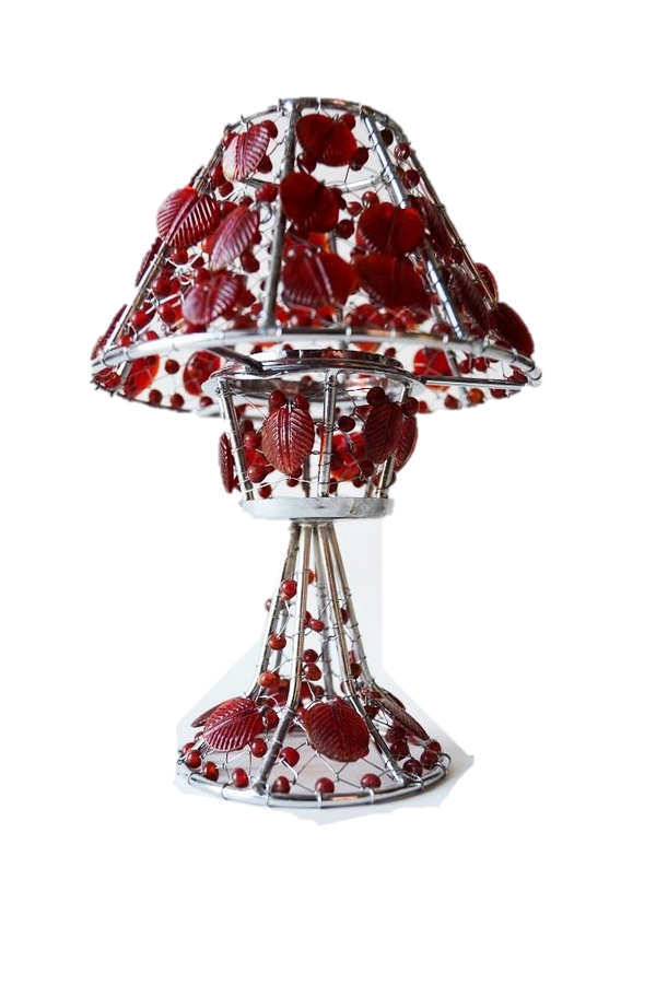 Handmade Colored Glass Tea Light Candle Holder