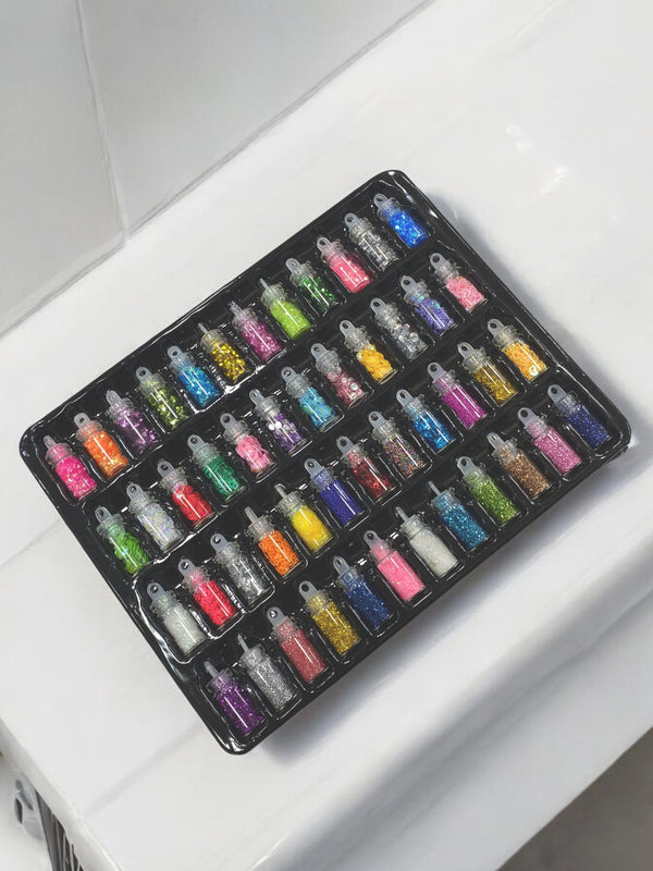 Nail Glitter - 48 Pcs