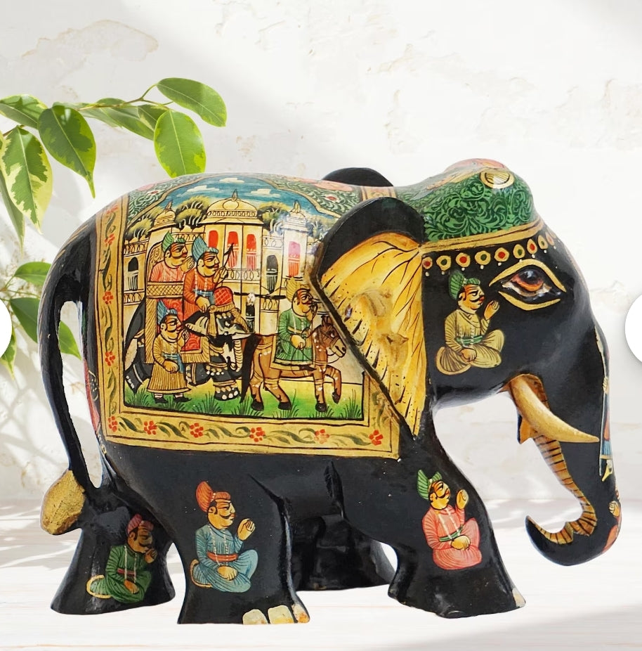 Wooden Handcrafted Mughal Elephant 5 Inches