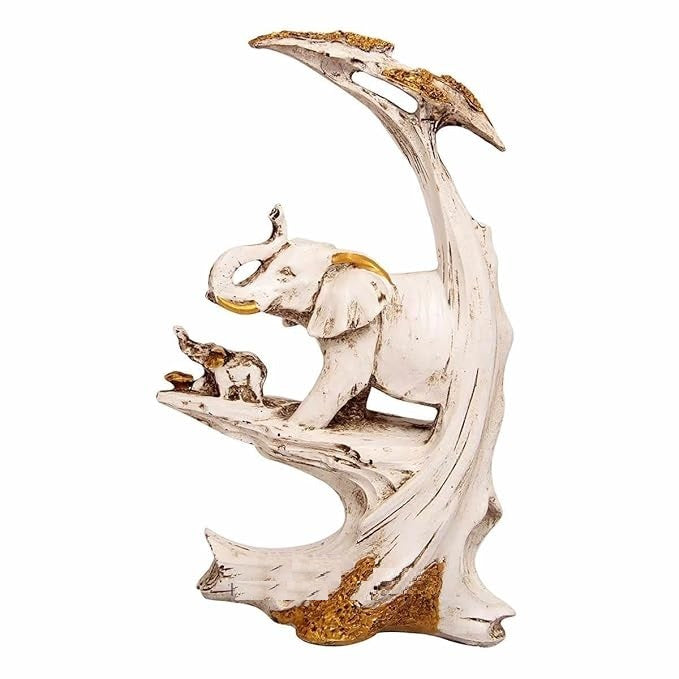 Elephant with Baby Elephant Showpiece